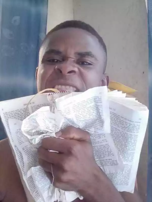 End Time Madness? Nigerian Man Destroys the Bible, Says It